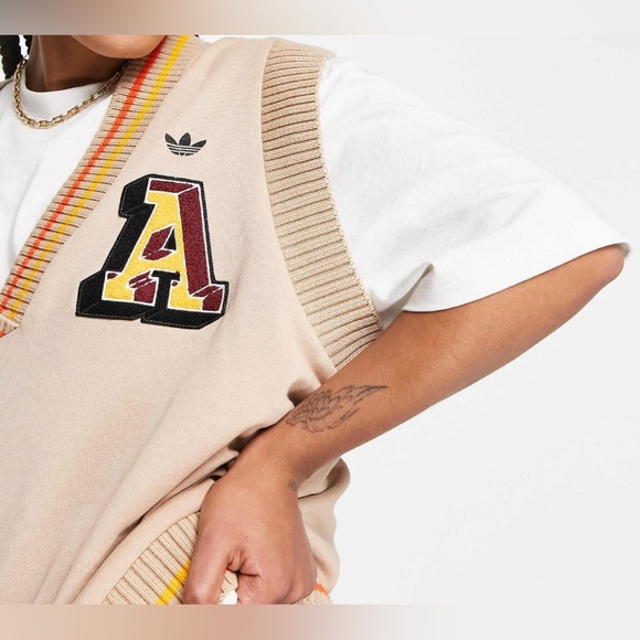 Adidas Originals Knit Tank / Sweater Vest in beige - Picture 3 of 4